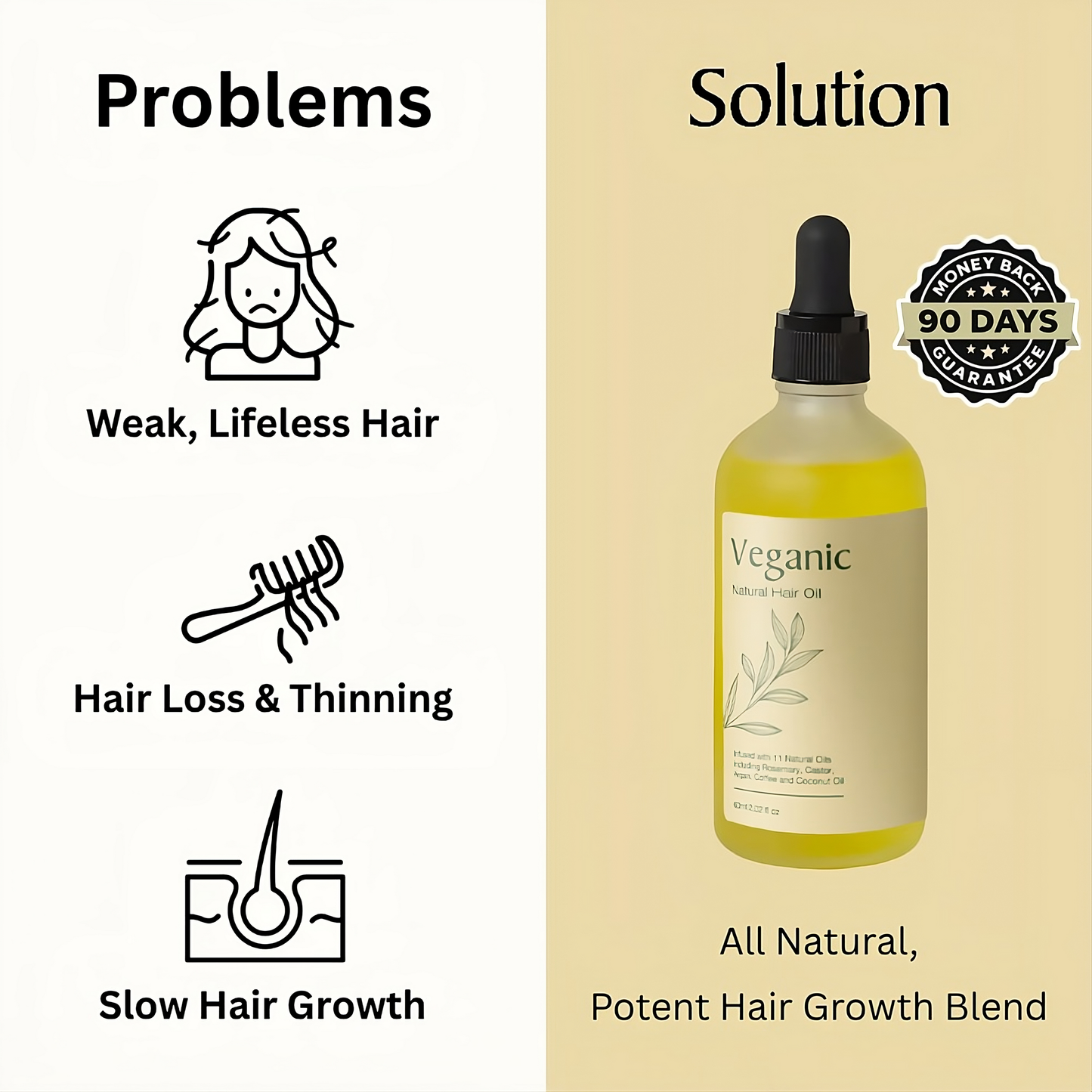 Veganic Natural Hair Oil